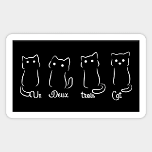 Un Deux Trois Cat Magnet